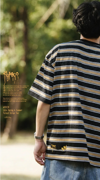 WODEN 2024 Spring & Summer 035 Furbo9 Stripe Tee