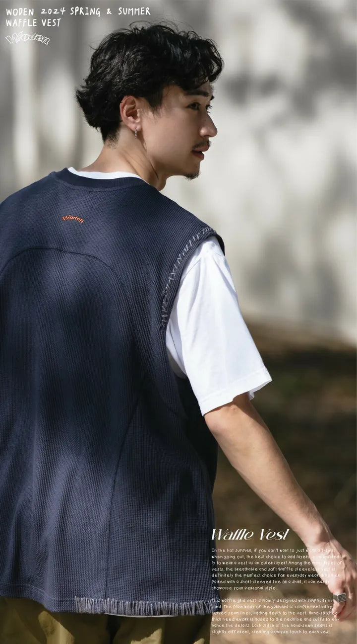 WODEN 2024 Spring & Summer 040 Waffle Vest