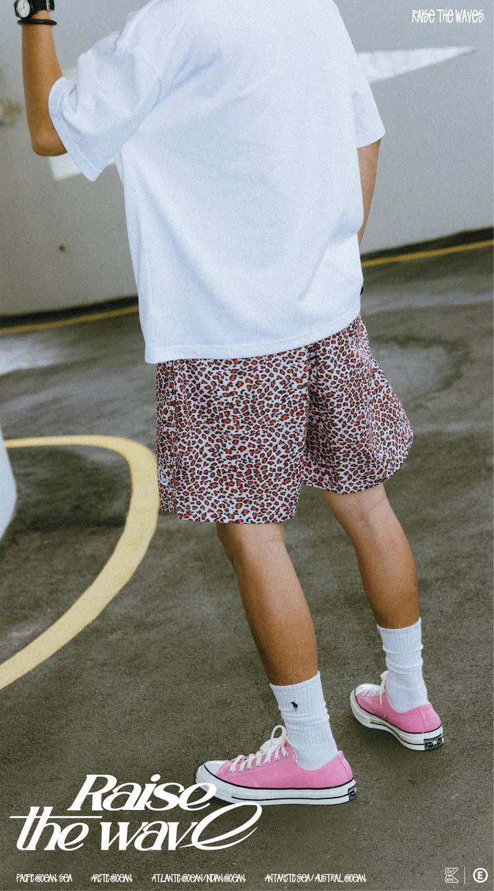 COWAVE 2024 Spring & Summer Leopard print shorts