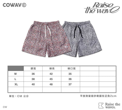 COWAVE 2024 Spring & Summer Leopard print shorts