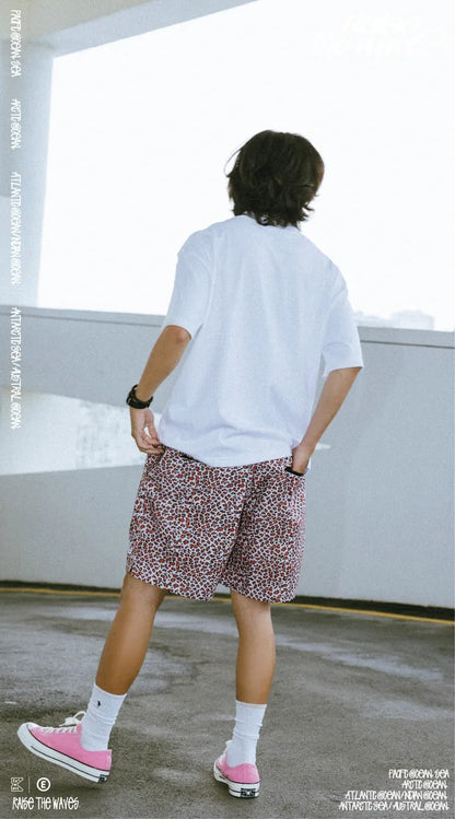 COWAVE 2024 Spring & Summer Leopard print shorts