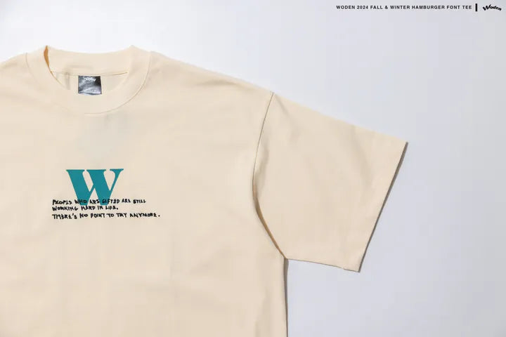 WODEN 2024 Fall & Winter Hamburger Font Tee