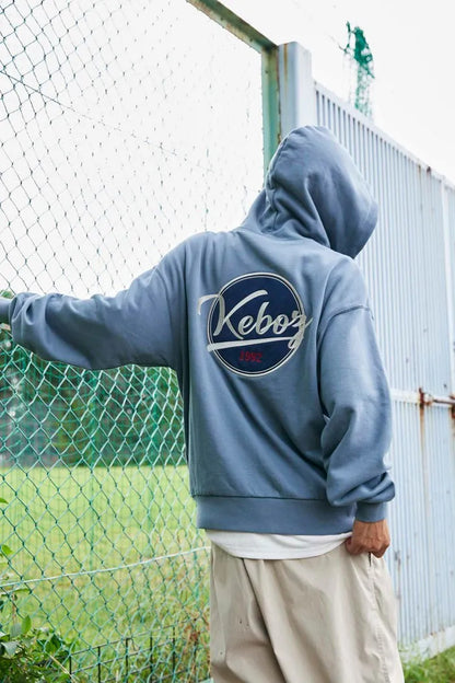 KEBOZ BB LOGO SWEAT FULL ZIP HOODIE