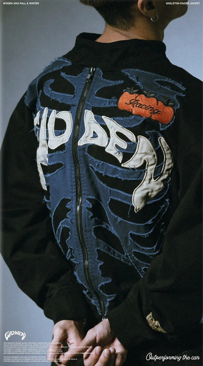 WODEN 2024 Fall & Winter 054 Skeleton Racer Jacket