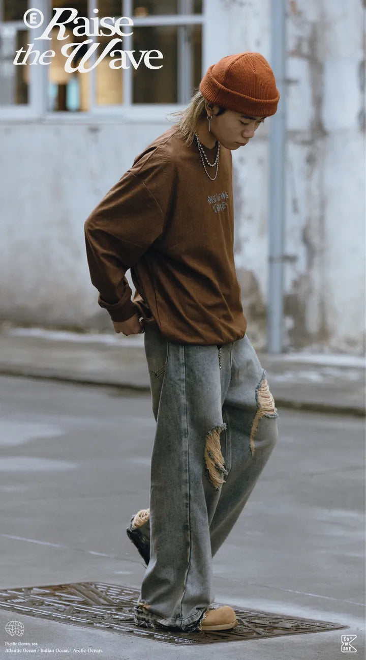 COWAVE 2024 Autumn & Winter Corduroy Sweatshirt