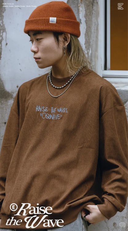 COWAVE 2024 Autumn & Winter Corduroy Sweatshirt