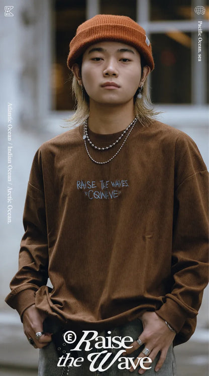 COWAVE 2024 Autumn & Winter Corduroy Sweatshirt