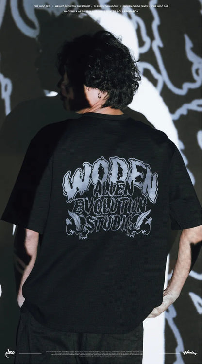 WODEN® X AES® 2024 Autumn & Winter 064 Fire LOGO Tee