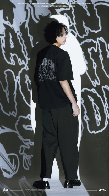 WODEN® X AES® 2024 Autumn & Winter 064 Fire LOGO Tee