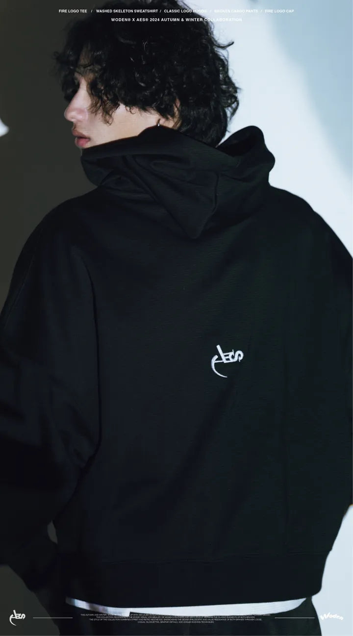 WODEN® X AES® 2024 Autumn & Winter 067 Classic LOGO Hoodie