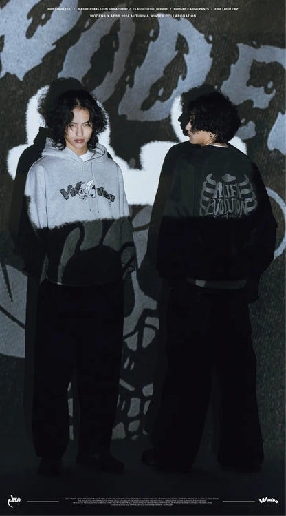 WODEN® X AES® 2024 Autumn & Winter 067 Classic LOGO Hoodie