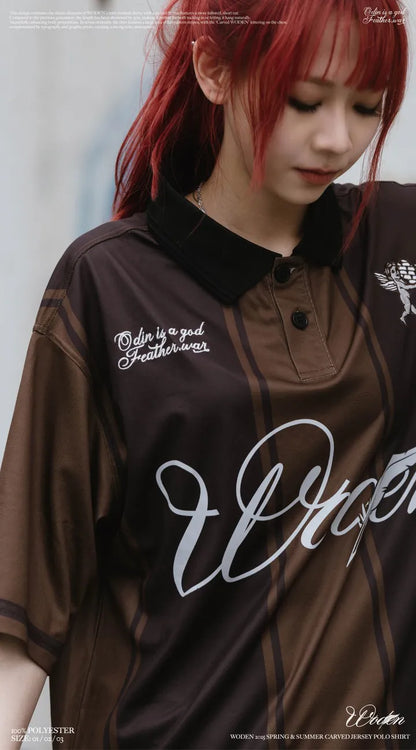 WODEN 2025 Spring & Summer 009 Carved Jersey POLO Shirt