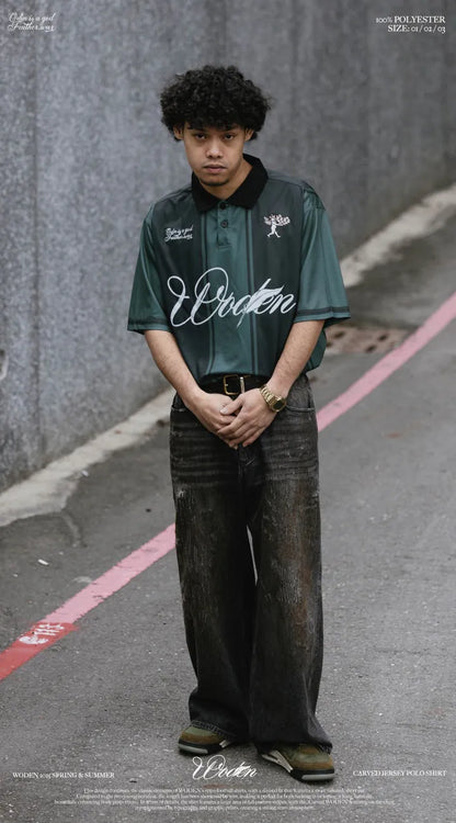 WODEN 2025 Spring & Summer 009 Carved Jersey POLO Shirt