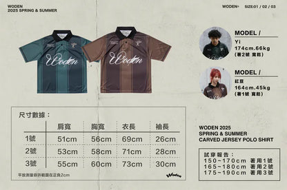 WODEN 2025 Spring & Summer 009 Carved Jersey POLO Shirt