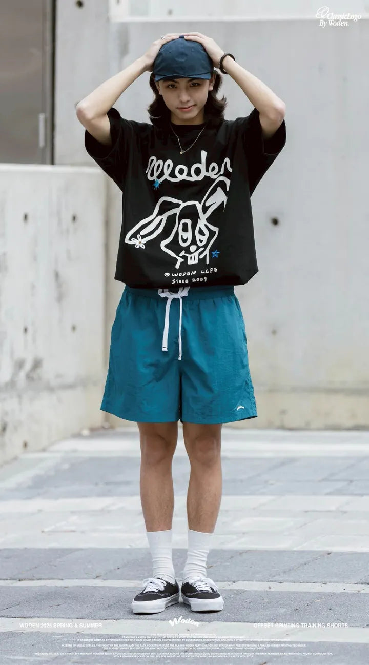 WODEN 2025 Spring & Summer 027 Offset Printing Training Shorts