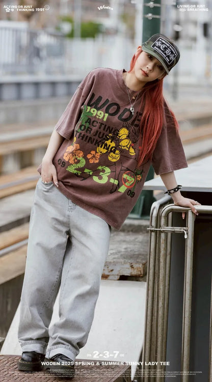 WODEN 2025 Spring & Summer 044 Sunny Lady Tee