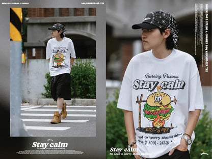 WODEN 2025 Spring & Summer 049 BBQ Hamburger Tee