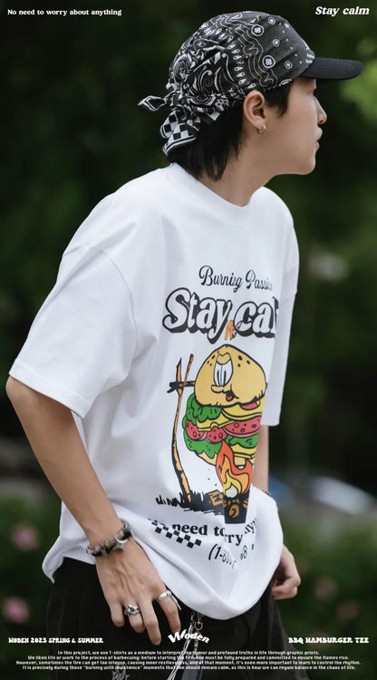 WODEN 2025 Spring & Summer 049 BBQ Hamburger Tee