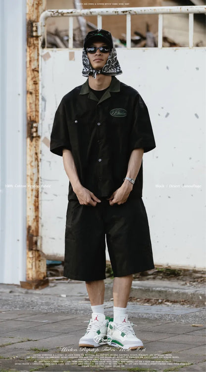 WODEN 2025 Spring & Summer 054 Ripstop Fabric Work Shirt