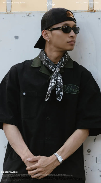 WODEN 2025 Spring & Summer 054 Ripstop Fabric Work Shirt