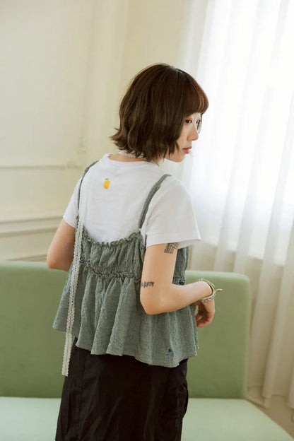 YOKO 綁帶外搭背心