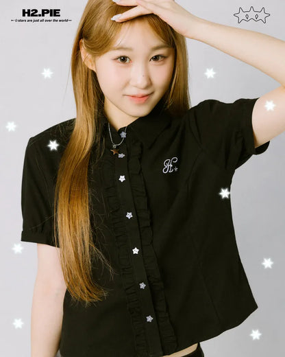 H2.PIE Ruffled Shirt