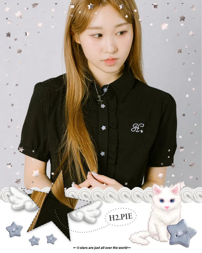 H2.PIE Ruffled Shirt