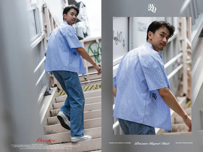 WODEN 2025 Spring & Summer 062 Decisive Striped Shirt