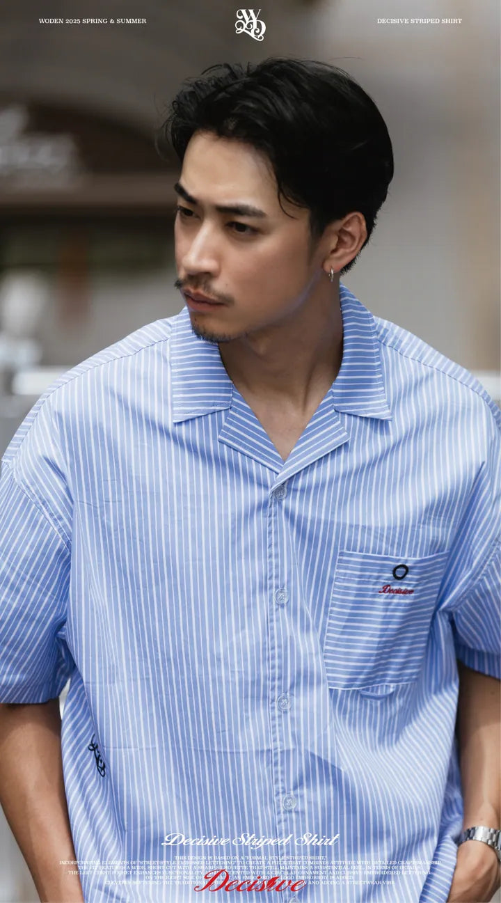 WODEN 2025 Spring & Summer 062 Decisive Striped Shirt