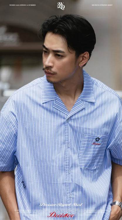 WODEN 2025 Spring & Summer 062 Decisive Striped Shirt