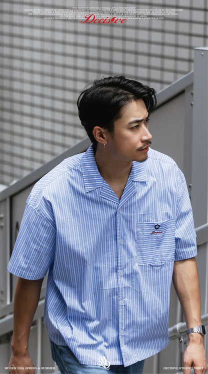 WODEN 2025 Spring & Summer 062 Decisive Striped Shirt