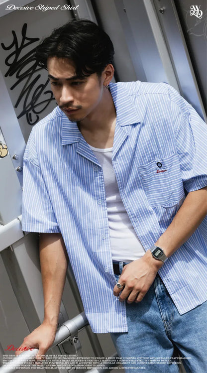 WODEN 2025 Spring & Summer 062 Decisive Striped Shirt