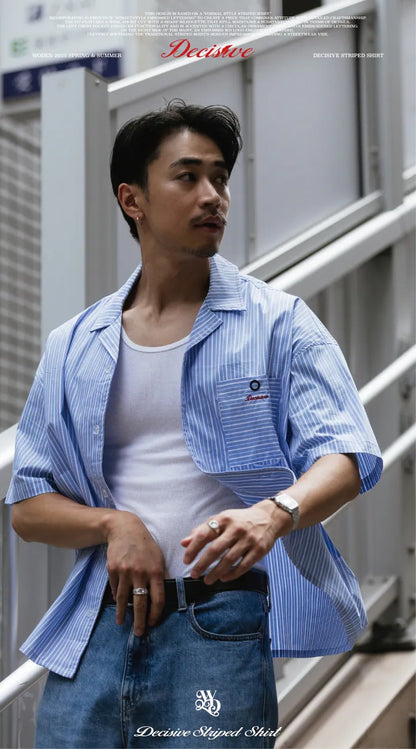 WODEN 2025 Spring & Summer 062 Decisive Striped Shirt