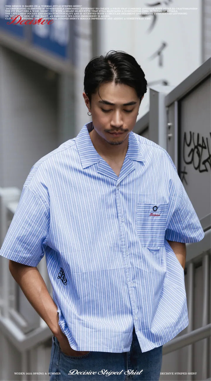 WODEN 2025 Spring & Summer 062 Decisive Striped Shirt
