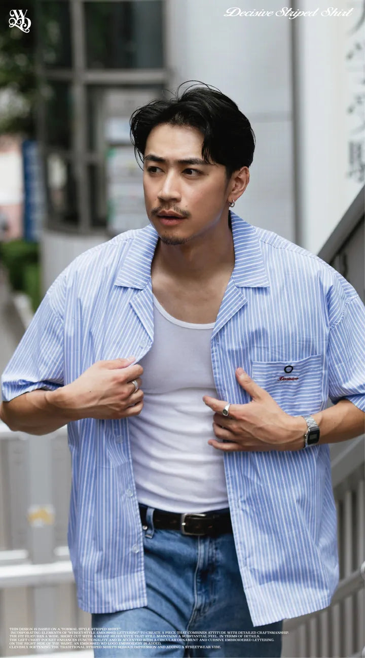 WODEN 2025 Spring & Summer 062 Decisive Striped Shirt