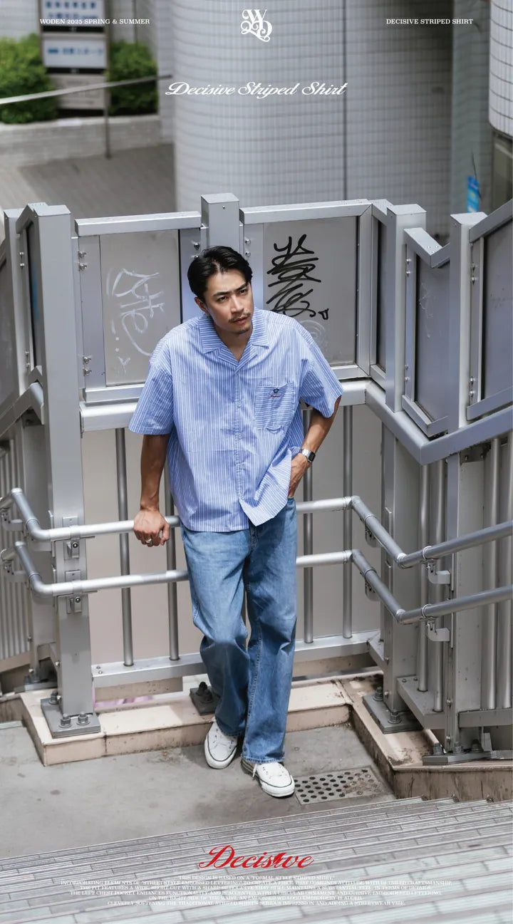 WODEN 2025 Spring & Summer 062 Decisive Striped Shirt