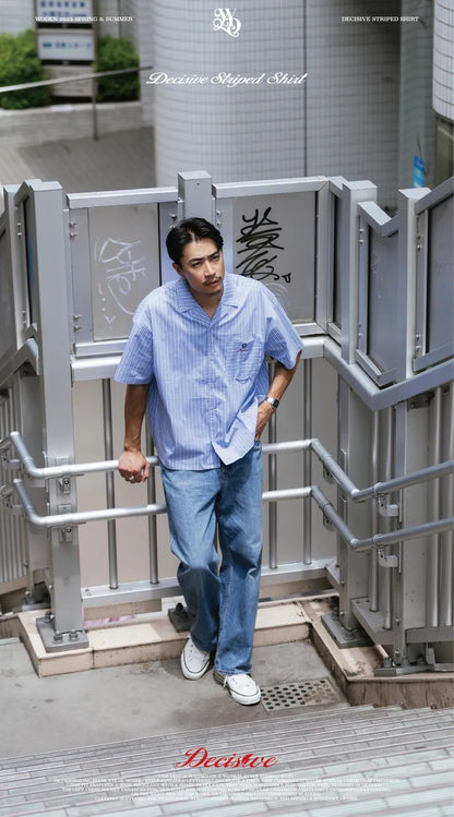 WODEN 2025 Spring & Summer 062 Decisive Striped Shirt