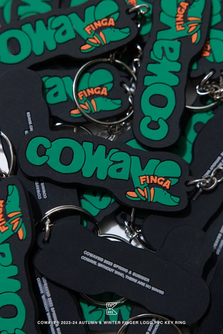 COWAVE 2023-24 Fall & Winter Finger LOGO PVC Key Ring