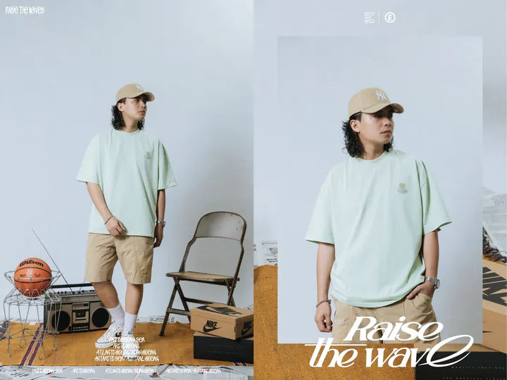 COWAVE 24SS Sunny man font tee