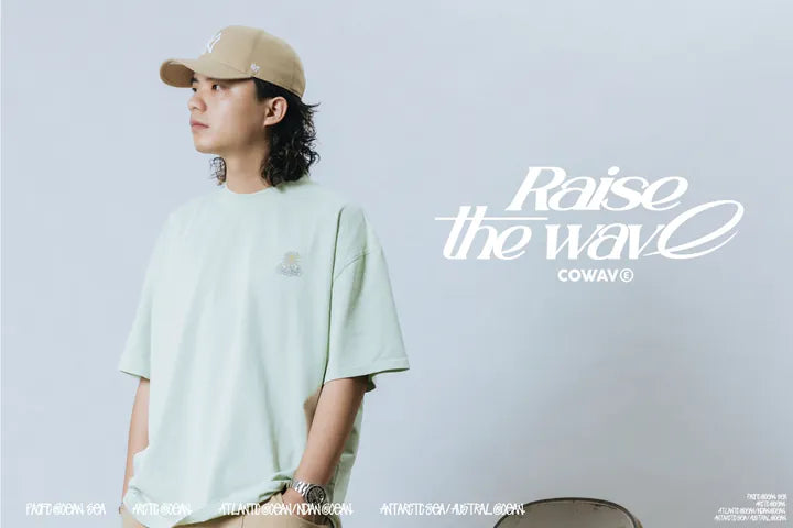 COWAVE 24SS Sunny man font tee
