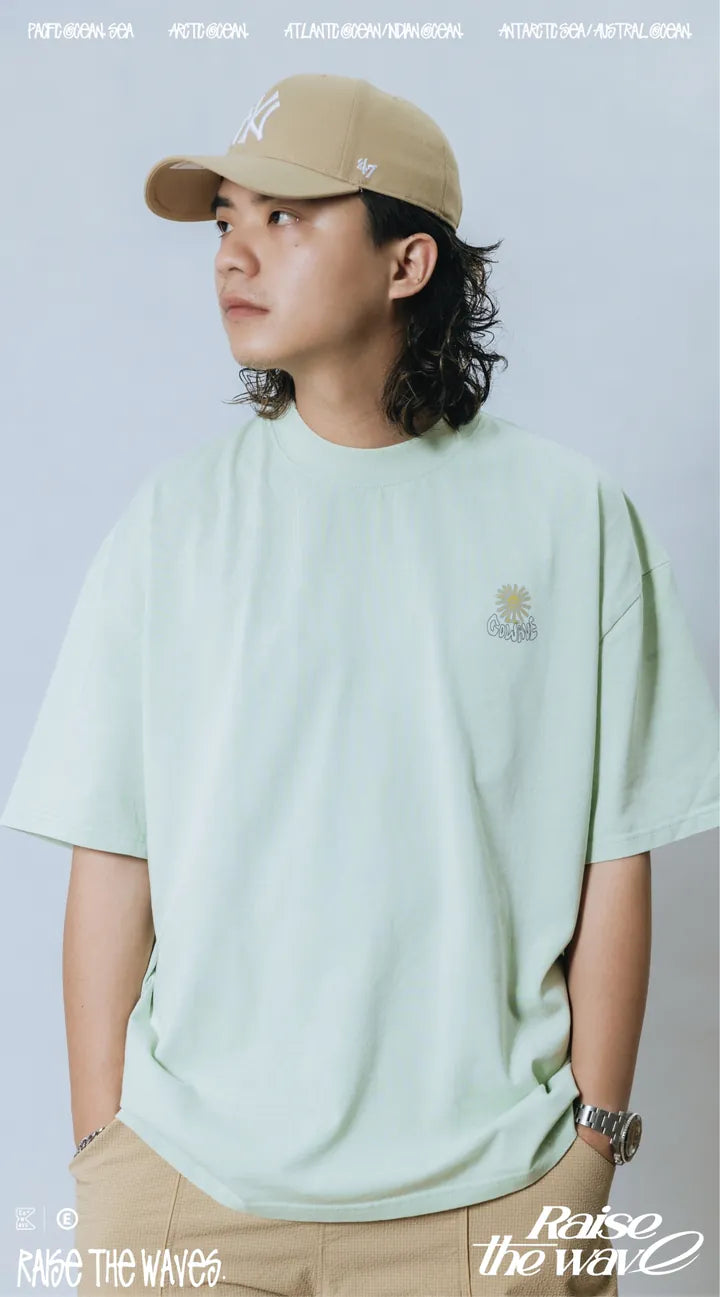 COWAVE 24SS Sunny man font tee