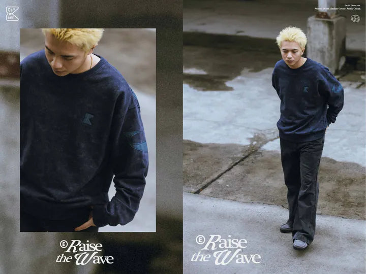 Cowave.tw 24FW Patchwork Fabric Sweatshirt