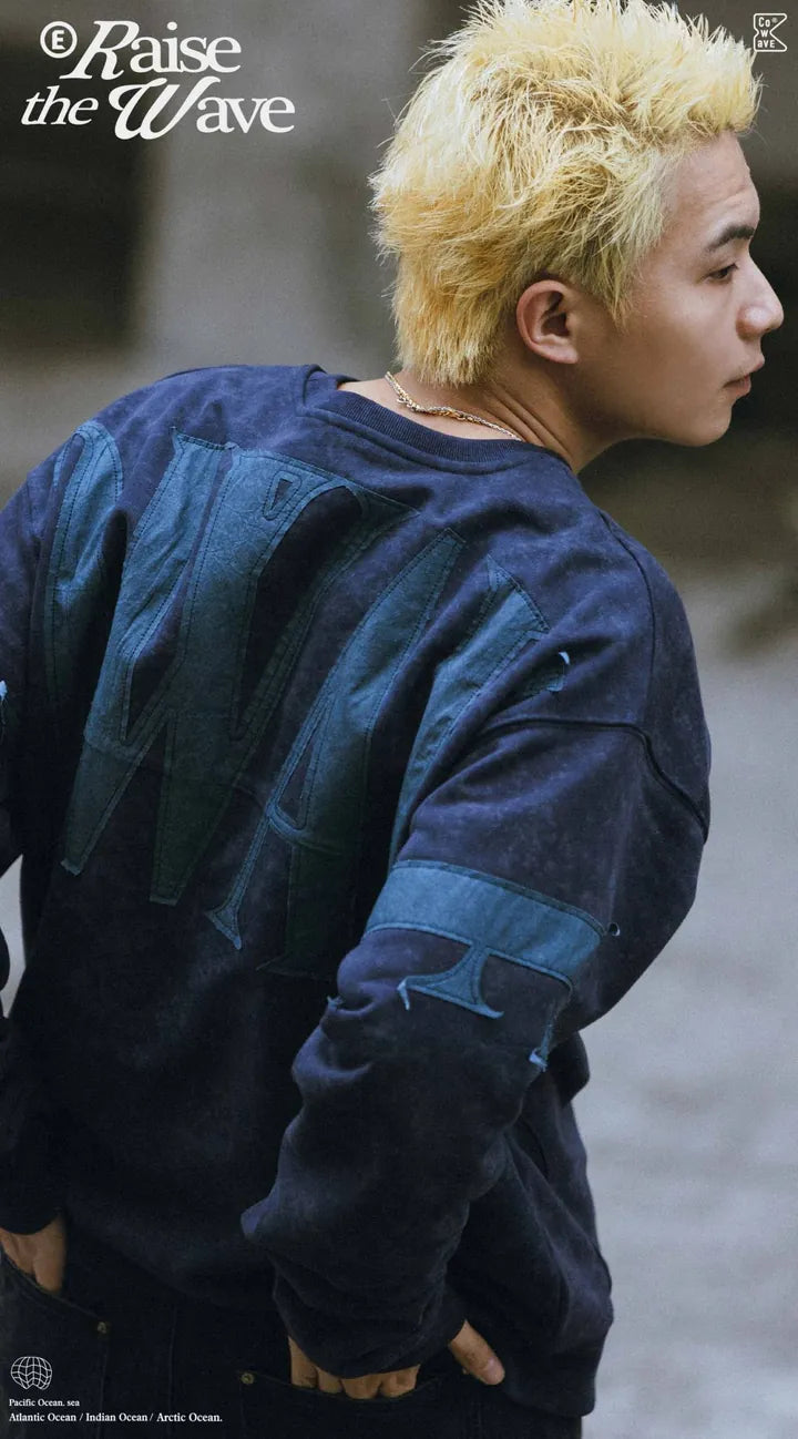 Cowave.tw 24FW Patchwork Fabric Sweatshirt