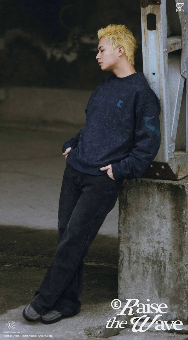 Cowave.tw 24FW Patchwork Fabric Sweatshirt