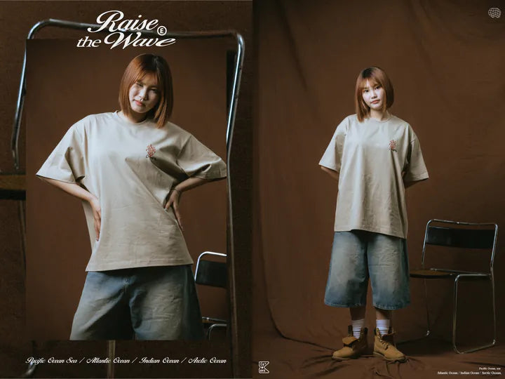 COWAVE 2025 Spring & Summer Doodle Flowers Tee