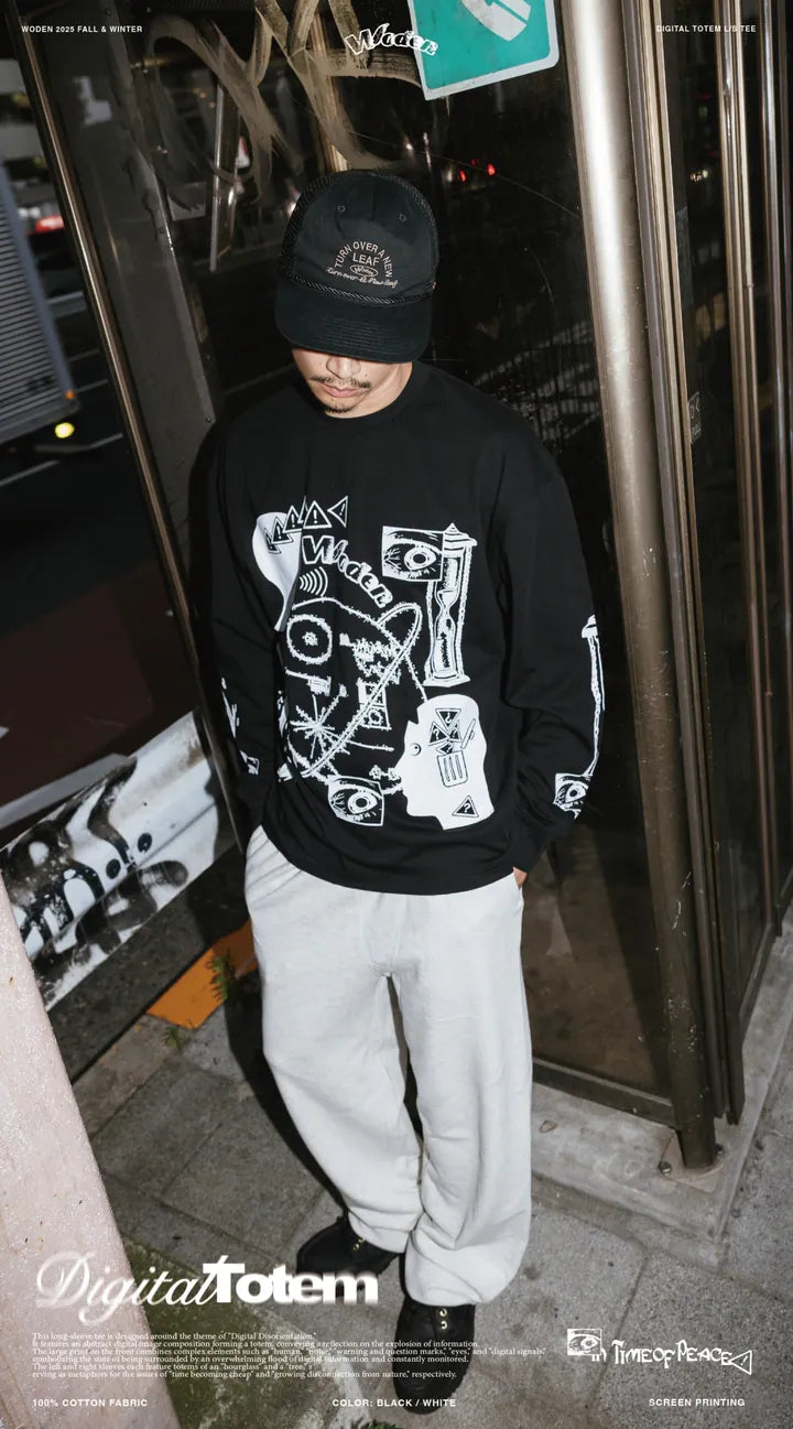 WODEN 2025 Fall & Winter 003 Digital Totem L/S Tee