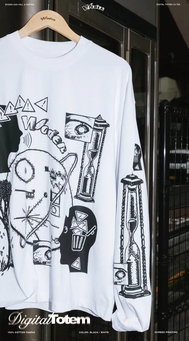 WODEN 2025 Fall & Winter 003 Digital Totem L/S Tee