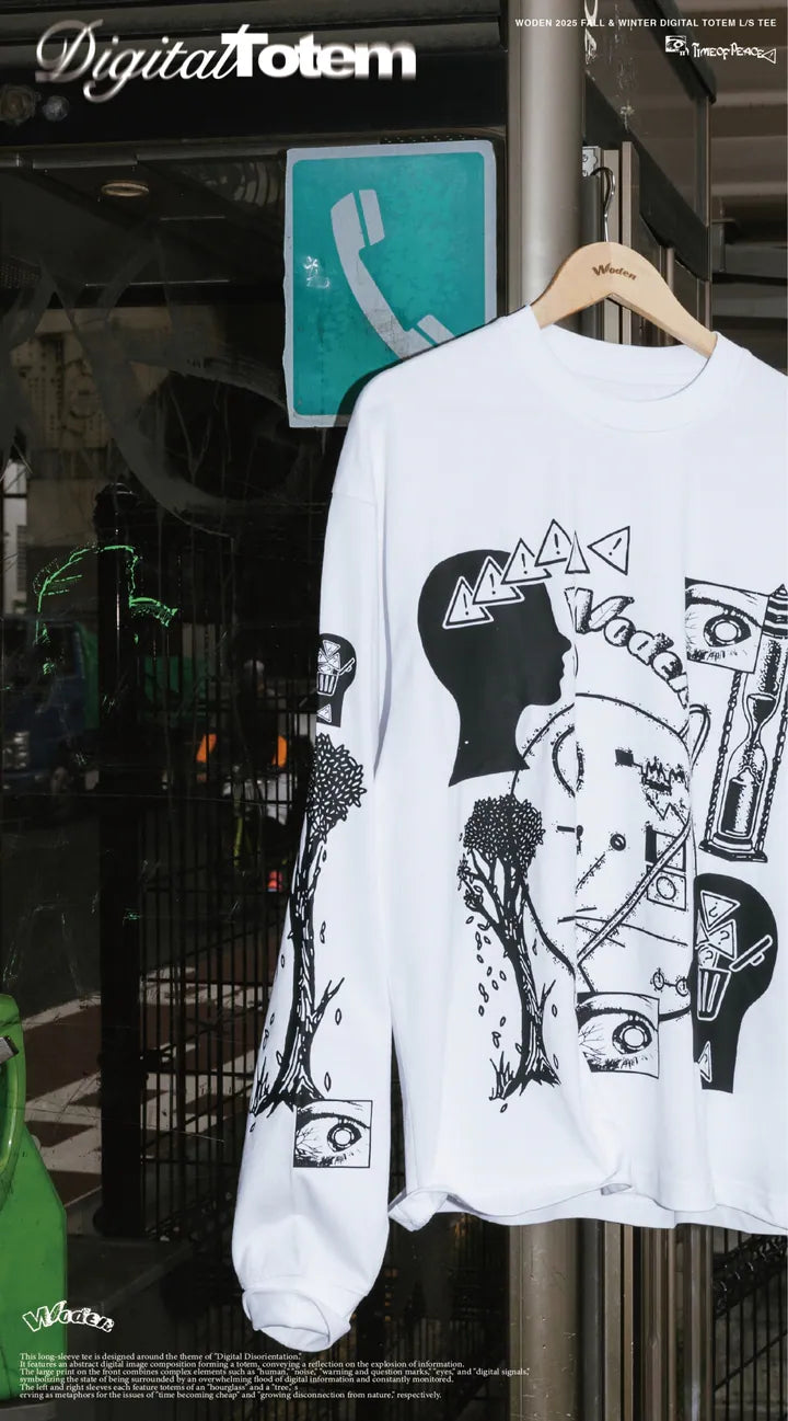 WODEN 2025 Fall & Winter 003 Digital Totem L/S Tee