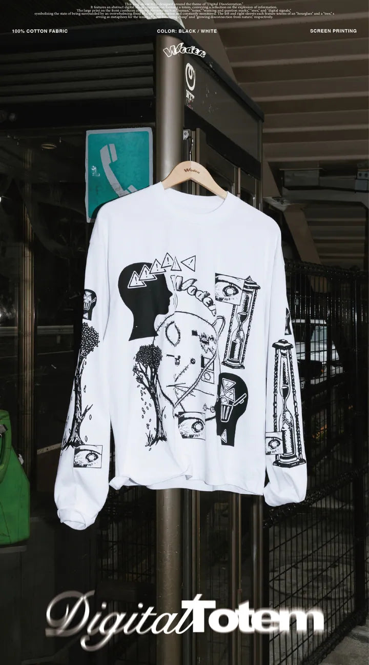 WODEN 2025 Fall & Winter 003 Digital Totem L/S Tee