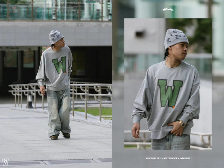 WODEN 2025 Fall & Winter 008 Flower W Sweatshirt